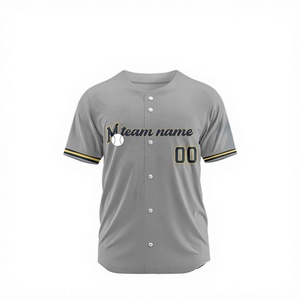 Maillots brodés respirants, style vintage original, avec logo d'équipe, pour femmes et hommes, entièrement personnalisables, pour le baseball, 100% personnalisables - Product Image 2