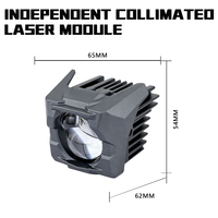 Phare auxiliaire de moto JHS Hi-Lo Beam double blanc-jaune avec ligne de coupure nette, projecteur Bi-LED pour moto tout-terrain