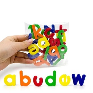 แม่เหล็กตู้เย็นตัวอักษรและตัวเลข ABC พลาสติก123แม่เหล็กตัวอักษรชุดของเล่นการศึกษาคณิตศาสตร์ตัวพิมพ์เล็กตัวพิมพ์ใหญ่ - Product Image 2