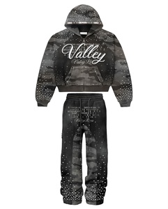 Conjunto Deportivo de Camuflaje Flying Higher Unisex con Capucha, Manga Larga, Estilo Urbano, Cierre de Cremallera, Material de Poliéster, para Otoño - Product Image 6
