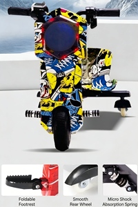 Vente en gros d'usine, scooter à trois roues électrique pour enfants, antidérapant, pour les jeux en plein air, cadeau de dérive - Product Image 4