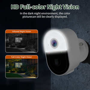 Caméra de surveillance sans fil WIFI 3MP personnalisée en gros avec projecteur, batterie intégrée, audio bidirectionnel PIR, prix abordable, fabrication OEM/ODM directe usine - Product Image 4
