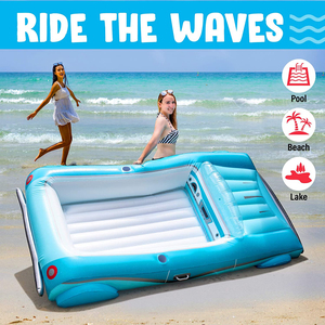 Flotador inflable de la piscina del coche convertible gigante de la venta caliente, paseo del flotador de la piscina de 105 "x 59" x 19,5 "en - Product Image 5