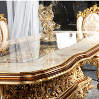 Ensemble de table à manger en bois pour 12 personnes avec chaises extensibles, table à manger en bois pour restaurant