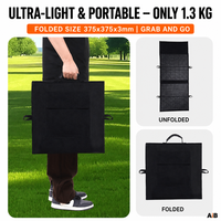 Panneau solaire monocristallin pliable 40W, 23% d'efficacité, chargeur solaire portable avec sortie MC4 pour camping, randonnée, station d'alimentation