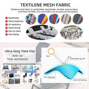 STARUNK Tissu en maille enduit <span class=keywords><strong>de</strong></span> PVC haute résistance, imperméable, anti-UV, tissage vinyle, pour mobilier d'extérieur, canapé, fauteuil - Product Image 5