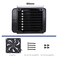 Condenseur de radiateur de refroidissement par eau en aluminium 9225 90mm pour application de boîtier d'équipement informatique et de beauté