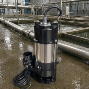 Pompe à eaux usées SS Samson V450 450W Monophasée 200L/min Hauteur de refoulement 8,5M en Acier Inoxydable Submersible pour Traitement des Eaux Usées - Product Image 1