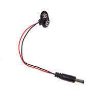 OEM/ODM Okystar T Type 9V Batterie Snap Câble de connecteur d'alimentation avec prise DC 2.1mm