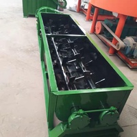 Miscelatore a Doppia Pala Grande da 5 Tonnellate per Fango, Argilla, Carbone, Miscelatore Orizzontale Continuo a Doppio Albero per Fertilizzanti