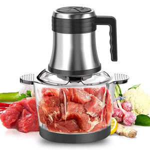 Procesador de alimentos multiusos portátil casero, tazón de acero inoxidable de vidrio eléctrico, <span class=keywords><strong>picadora</strong></span> de carne - Product Image 5