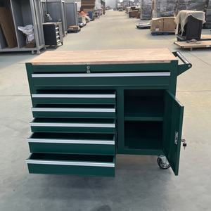 OEM attrezzo per officina armadietti per Garage strumento di stoccaggio cassa nera carrello attrezzi per officina Garage su ruote in ferro resistente - Product Image 3