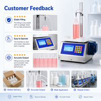 Machine de remplissage automatique de liquides en acier inoxydable, petite échelle, pour shampoing et huile