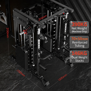 Rack Multifunzione Smith Machine Power Cage per Squat, Attrezzatura Fitness per Allenamento della Forza, per <span class=keywords><strong>Palestra</strong></span> Domestica - Product Image 2