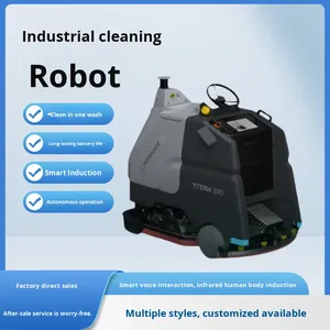 XiaZhi TITAN810 Industrial Factory Large Commercial <b>Cleaning</b> Intelligent Robot Washing Sweeping <b>Mopping</b> Fully Automatic - Product Image 2