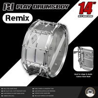 PD 14 Inch Steel Shell Snare Drum Professional Metal Percussion Instrument Factory Wholesale Price for Band and Students