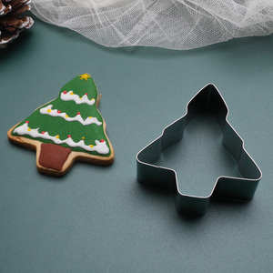 Chine Vente en gros OEM Arrivée Fournisseur doré Arbre de Noël Métal <span class=keywords><strong>cuir</strong></span> <span class=keywords><strong>Emporte</strong></span>-pièce Moule à biscuits - Product Image 2
