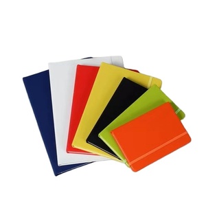 <span class=keywords><strong>A5</strong></span> <span class=keywords><strong>red</strong></span> PU leather bìa cứng máy tính xách tay biểu tượng tùy chỉnh với đàn hồi - Product Image 5