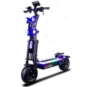 Scooter électrique tout-terrain de 14 pouces avec pneus à air comprimé, suspension hydraulique, frein à disque, 10000W Pro E-scooter - Product Image 1