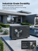 Bomba de Calor para Piscina R32 de 7KW, 10KW, 13KW, 17KW, 21KW, 28KW, 35KW, Full Inverter, Alto COP, con Función WiFi, para Calefacción y Refrigeración