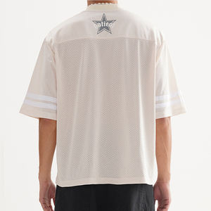 Camiseta de malla transpirable de manga corta para fútbol, personalizable, estampada, informal, deportiva, de marca, para hombre, ideal para verano - Product Image 1