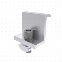 YZ Support de montage solaire de toit pré-assemblé de haute qualité à énergie solaire, avec borne de mise à la terre et pince intermédiaire en acier inoxydable SUS304