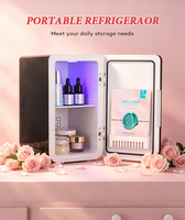 Mini réfrigérateur personnalisé de 6 litres, réfrigérateur de beauté, petit réfrigérateur, mini réfrigérateur portable