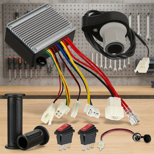 Kit de Conversión para Bicicleta Eléctrica, de Aluminio, Duradero, con Controlador de Motor, Conector, Manillar, Acelerador, Batería de Litio, Retráctil - Product Image 2