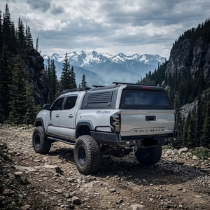 Retráctil Manual impermeable con cerradura Pickup Hardtop 3 puertas dosel trasero Tailbox plegable Tonneau Roller Cover para - Product Image 1