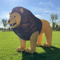 Chine personnalisé Lion soufflé à l'air mascotte gonflable publicité ballon géant parc animalier Lion sauvage modèle publicité gonflables