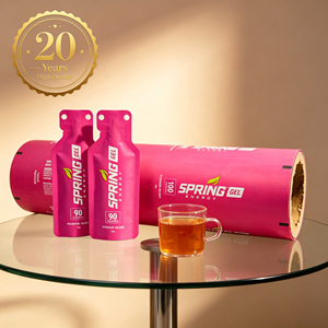 Film d'emballage souple personnalisé de qualité alimentaire en rouleau pour bonbons, gelée, jus de fruits, boissons énergisantes, bière, sachets et pochettes - Product Image 1