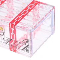 Caja de plástico transparente IQ Box, truco de magia, cajón secreto, aprendizaje, juguetes educativos, accesorios de magia, juguetes de inteligencia, 1 ud.