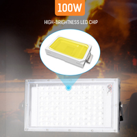 إكسترا سطوع DC12V 100W LED كشاف ضوء التمساح كليب الكاشف السوق الليلي في الهواء الطلق التخييم كشاف ضوء Spotlightings مصباح