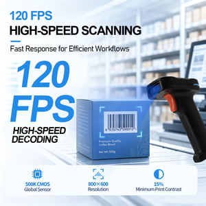 Lector de Códigos de Barras Portátil de Alta Precisión Global COMS para Decodificación de Códigos 1D, 2D y QR, Uso en Minoristas y Almacenes - Product Image 5