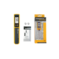 Thermomètre numérique à sonde VA6502-A en gros, étanche IP65, lecture instantanée, type stylo, pour aliments, viande, bonbons, pain, cuisson, affichage LCD OEM
