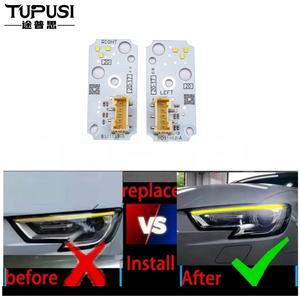 Carte <span class=keywords><strong>LED</strong></span> jaune pour <span class=keywords><strong>Audi</strong></span> <span class=keywords><strong>A3</strong></span> S3 Angel Eye Module de feux de course à <span class=keywords><strong>LED</strong></span> jaune pour mise à niveau de puce 2018 2019 Drl pour <span class=keywords><strong>audi</strong></span> <span class=keywords><strong>A3</strong></span> - Product Image 4