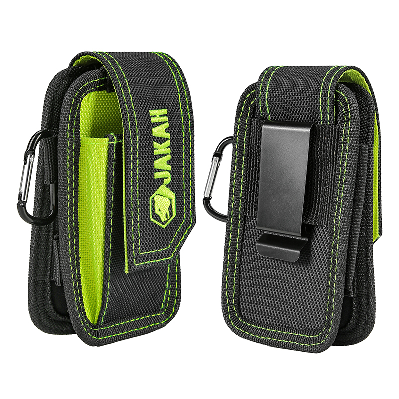 Piscorush Pochette Tactique MOLLE EDC Pour Homme Avec Clip De Ceinture Pour Téléphone Portable, Pochette De Transport Pour Smartphone... (avec Mousqueton Facile, Noir