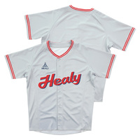 Maillots de baseball personnalisés avec logo HEALY brodé, tenue pour hommes, coupe ample, vêtements de fête hip-hop unisexes