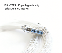 Connecteur électrique miniature rectangulaire CYXS J30J-37TJL 37 broches haute précision 3A 37m, résistance de contact, en acier inoxydable
