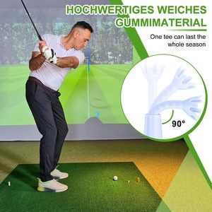 Tees de Golf Personalizados con Logotipo, Tees de Golf Ajustables para Campos de Práctica, Simuladores, Tees de Goma y Plástico Irrompibles, Accesorios de Golf - Product Image 6