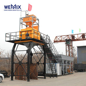 MHZS60 Centrale à béton sans fondation Centrale à béton sans fondation Alimentation par courroie sans fondation Usine à béton prête à l'emploi - Product Image 1