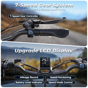 ¡Stock en Almacén de la UE! Bicicleta Eléctrica Todoterreno con Llantas Gruesas de 20 Pulgadas, 250 W, Alcance de 60 km, Suspensión Completa, Entrega en la UE de 3 a 7 Días - Product Image 5