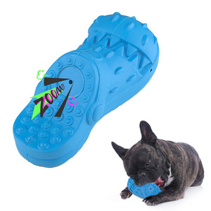 Juguete Masticable de Goma Azul con Sonido para Perros, Juego Interactivo para Mascotas, Suministros para Mascotas - Product Image 1