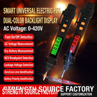 Digital Test Pencil 500V AC Voltage Detection With Led Display For Electrician Use
