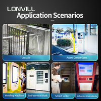 LONVILL Usb Rs232 Rs485 Wiegand Nfc Reader Scanner de code Qr à écran longue portée