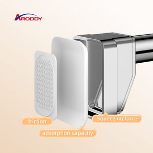 YIJIALE 0.7M-5M Ensemble de <span class=keywords><strong>Tringle</strong></span> à Rideaux pour E-commerce, <span class=keywords><strong>Tringle</strong></span> <span class=keywords><strong>Extensible</strong></span> Portable de Rangement Noire - Product Image 2