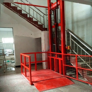 Lift Bangunan Listrik Dalam dan Luar Ruangan, Lift Kargo 6M 8M 10M 12M untuk Rumah Gudang Tanaman - Product Image 5