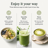 Matcha + Collagène |   Peptides de collagène provenant de bovins nourris à l'herbe avec du matcha |   Complément beauté pour le petit-déjeuner, les smoothies et les boissons chaudes