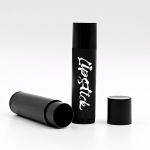 Personalizado 5g mini vacío redondo plástico blanco negro claro Chap Stick lápiz labial labio Bamb tubos - Product Image 6