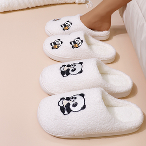 New Product Ideas TPR Sole Home <b>slippers</b> for Women Plush Upper Material Flat <b>slippers</b> for Women With Favorable Price - Product Image 1